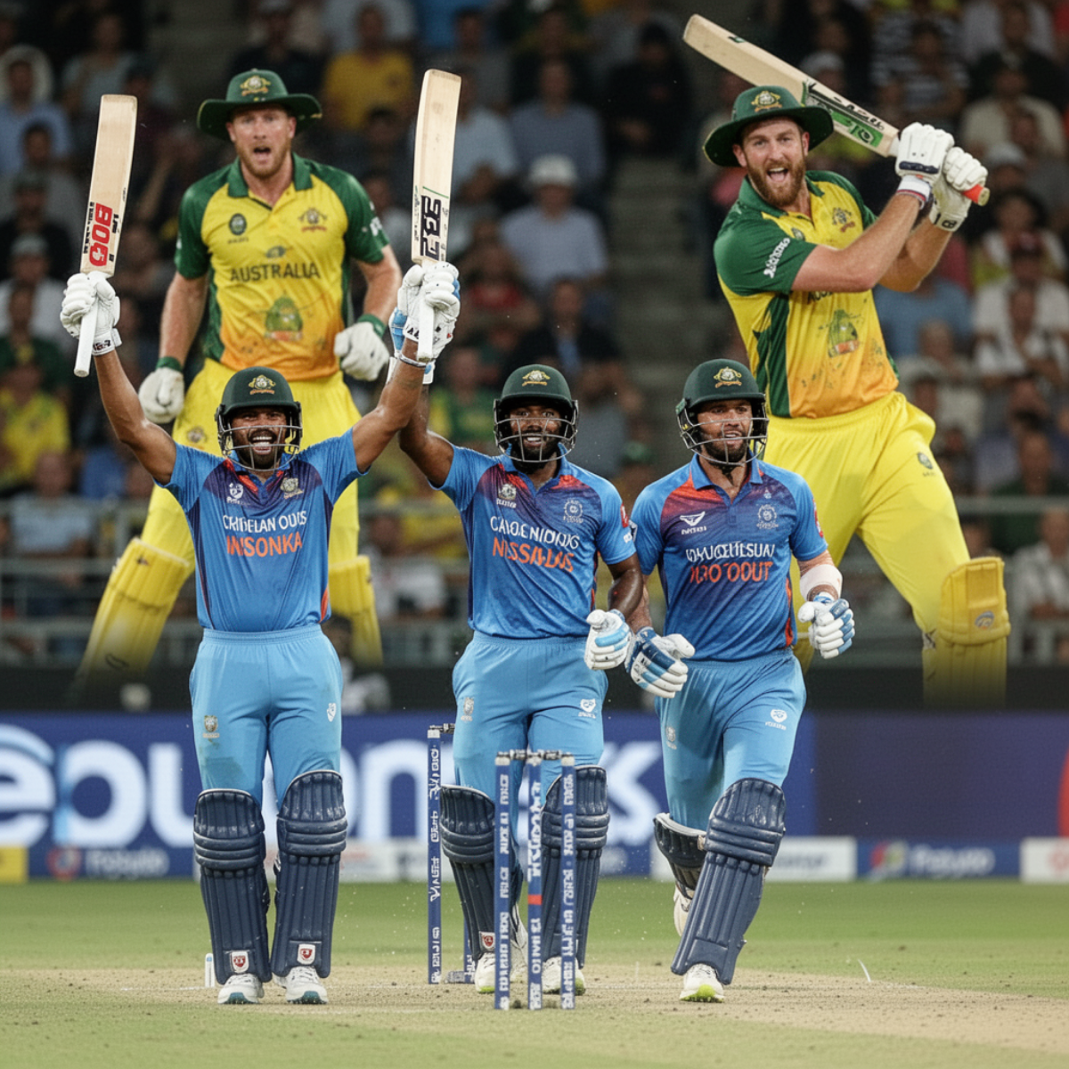 Pathum Nissanka playing a match-winning shot in SL vs AUS T20 World Cup 2026
