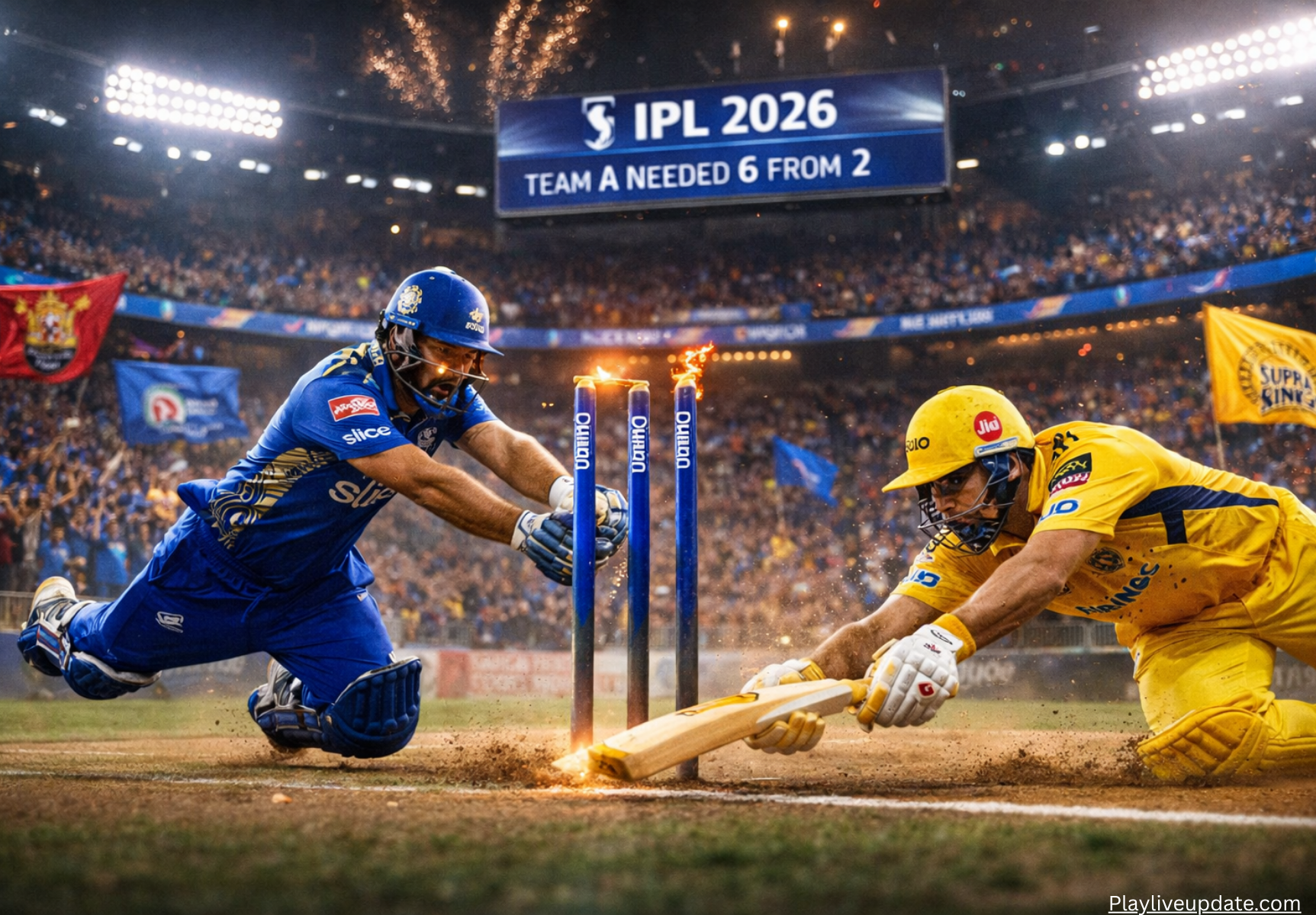 IPL 2026 dramatic last-over match moment