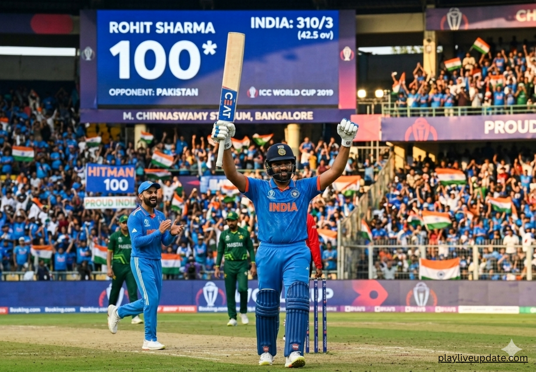 Rohit Sharma century celebration World Cup international cricket career