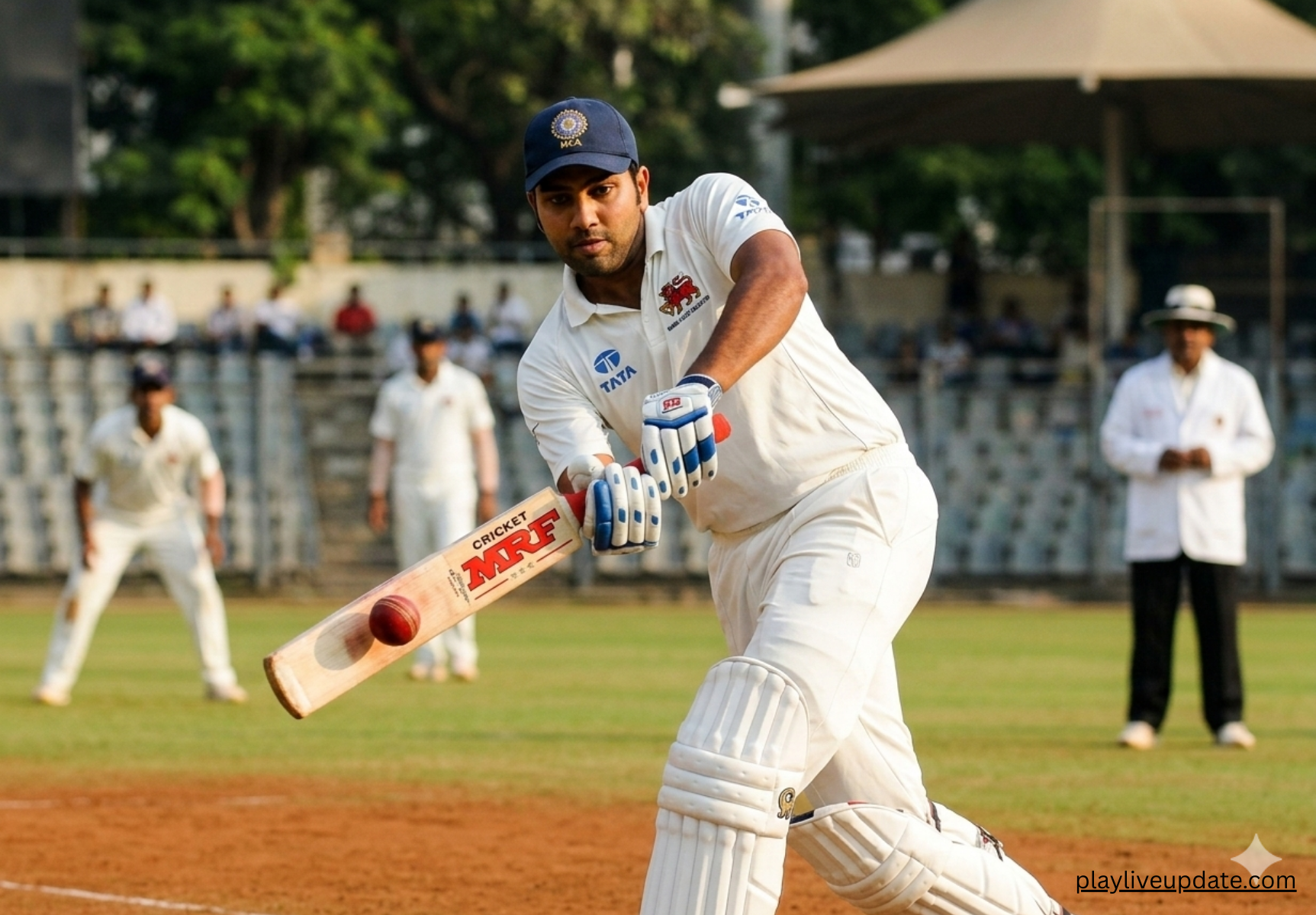 Rohit Sharma playing Ranji Trophy for Mumbai domestic cricket career