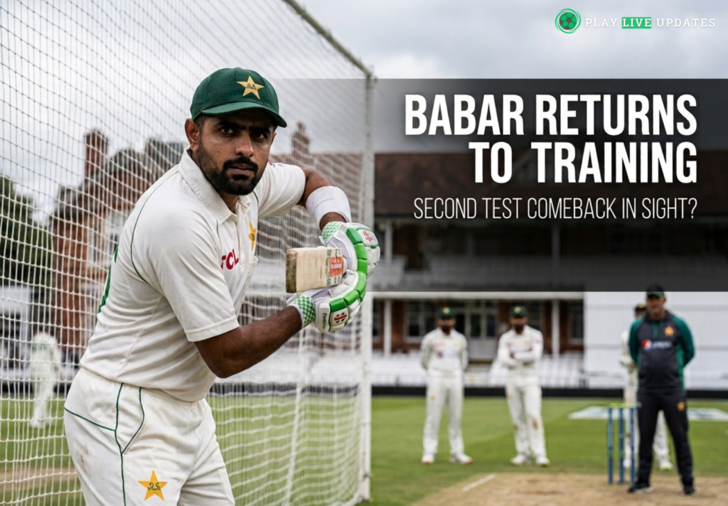 Babar Azam returns to batting practice during Pakistan's England tour