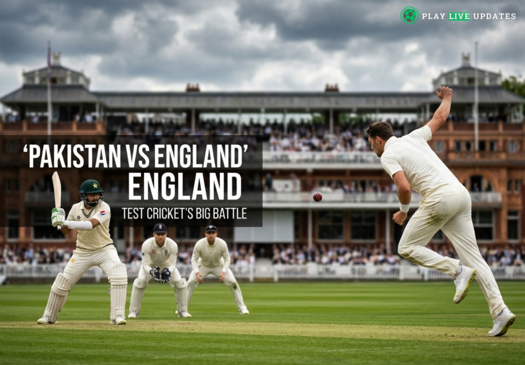Pakistan and England face off in Test cricket
