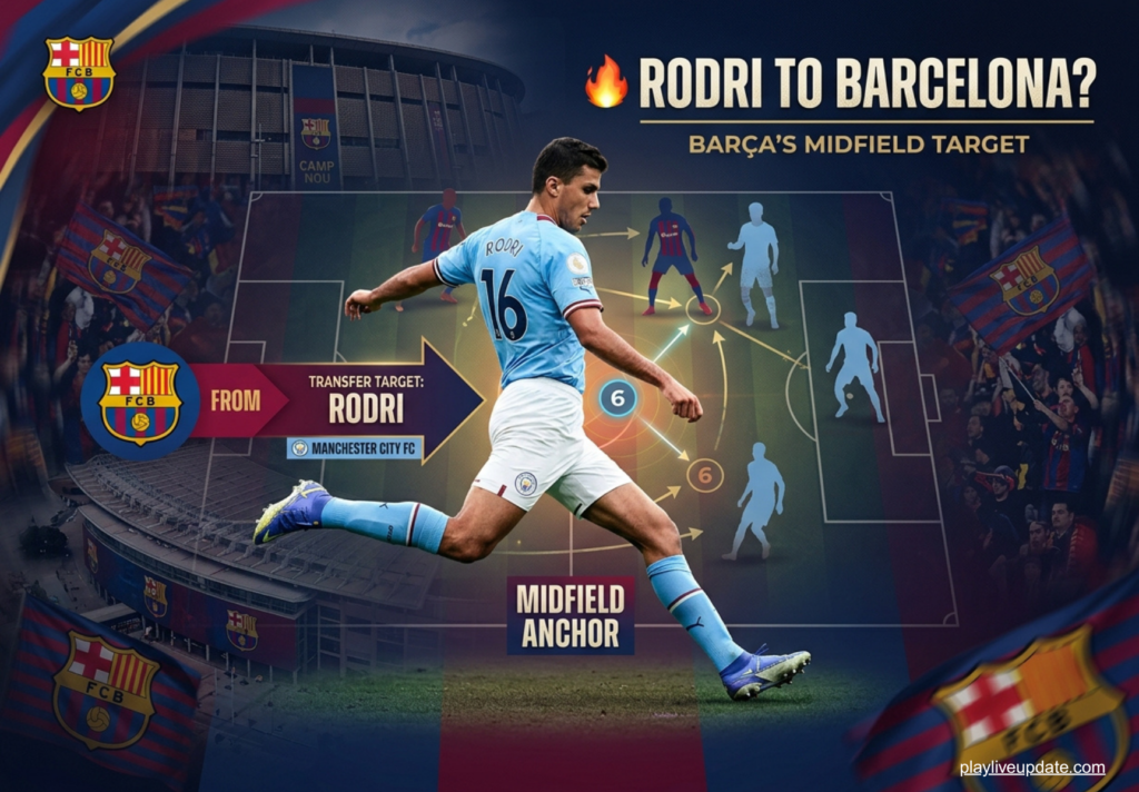 Rodri linked with Barcelona as the club searches for midfield strength